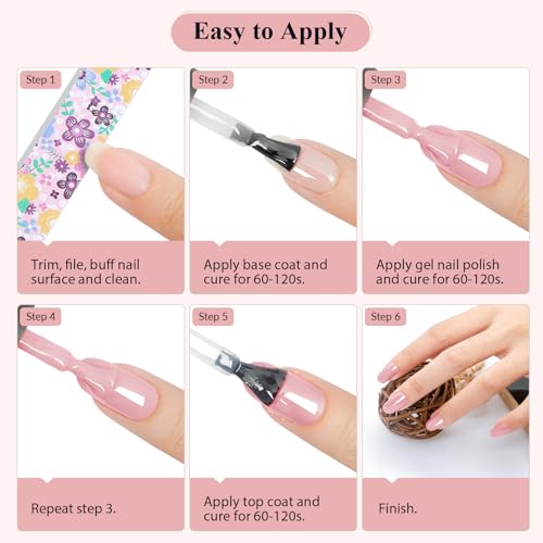 VANREESA 42 Pcs Gel Nail Polish Kit with U V Light 24 Colors Gel Polish Nail Kit Base Coat Glossy & Matte Top Coat Complete Nail Kit with Manicure Tools Gifts for Women Girls - color: Elegant & Hot Collection