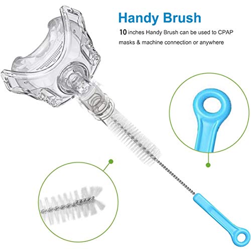 CPAP Tube Cleaning Brush - Flexible Stainless (6 Feet) Plus Handy Brush (10 Inches) fits Standard 22mm Diameter Tubing