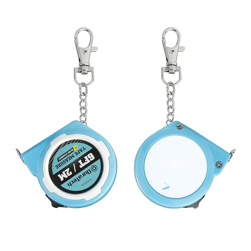DURATECH Mini Tape Measure, 2 PCS 6FT Inch/Metric Small Tape Measure