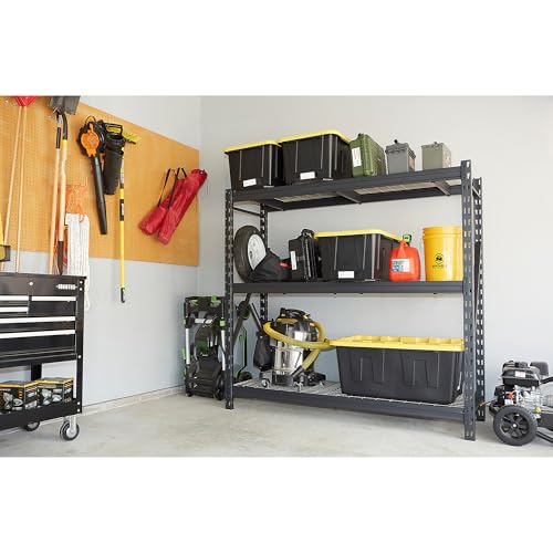 Ironton 3-Tier Steel Shelving Rack, 6,000-Lb. Total Capacity | 2, 000-lb. capacity per shelf, Garage and workshop organization, Accessible storage, Heavy-duty shop use - size: 3 Tier