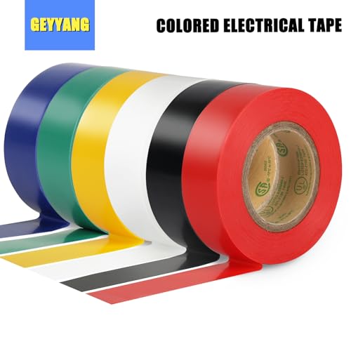 GEYYANG 4 Pack Green Electrical Tape, UL Approved, 0.7in x 33ft - color: Green