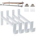 AddGrace Closet Rod Bracket Heavy Duty Shelf Brackets White 10 Inch 4 Pack - color: White, size: 10 Inch