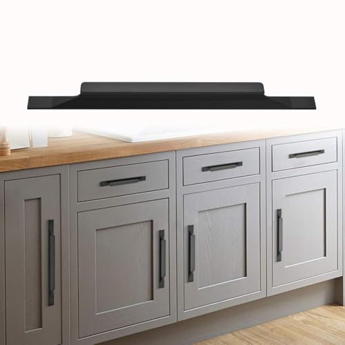 Kitchen Cabinet Pulls - Black Cabinet Handles - 5 Pack Long Cabinet Hardware for Drawers Dresser Furniture Pulls (11.34 inches Hole Center -15.74 inches Length) - size: 11.34 inches Hole Center -15.74 inches Length