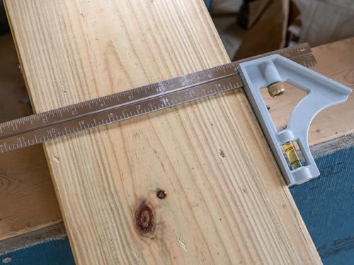Johnson Level & Tool 415 Structo-Cast Combination Square, 12", Silver, 1 Square - style: Structo Cast Combination