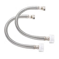 2Pack, PevePexe Toilet Hose Water Supply Line - 12" Length 3/8" COMP x 7/8" BC Braided Toilet Connector Hose - style: 12 inch ( 2 Pack)