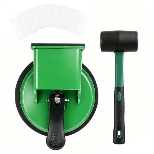 Floor Gap Fixer Tool Heavy Duty Suction Cup for Laminate Vinyl LVP Wood Flooring Gap Repair Kit, with Rubber Mallet & 10 Sticky Pads