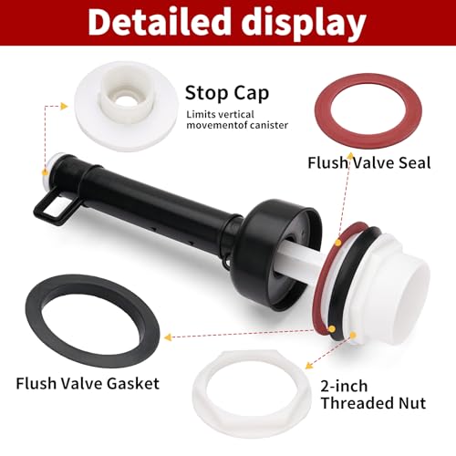 Toilet Flush Valve Replacement Set for Mansfield 211,160 Series