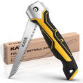 KATA Folding Drywall Jab Saw, Sheetrock Knife with Soft Grip Handle - color: Silvery
