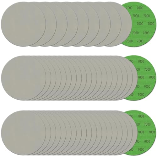 6 Inch 50 Pcs Wet Dry Hook and Loop Sanding Discs, No Hole, 7000 Grit - style: Grit 7000