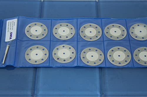 TEMO 10p 1.5" Breath Diamond Cutoff Wheel Saw Disc for Dremel Rotary Tool - size: 1.5" Breath
