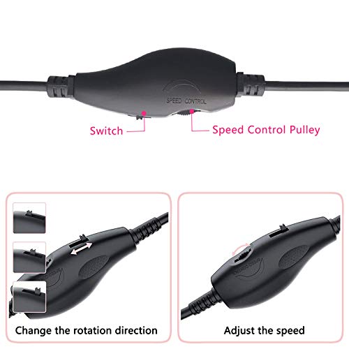 Electric Nail Drill Power Cord, Replacement USB Charger Power Cord Compatible with AIRSEE/ OVX/ Alles/ AUTENPOO/ COSITTE/ MelodySusie/ KITCCI Portable Electric Nail Drill