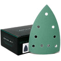Serious Grit - 4" x 6" Delta P150 Grit Sanding Sheets - 50 Pack Box | Fits Festool DTS 400 & Mirka DEOS Delta Sanders - Heavy-Duty Hook & Loop Wet/Dry Film Sandpaper for Detail Work - size: 150 Grit