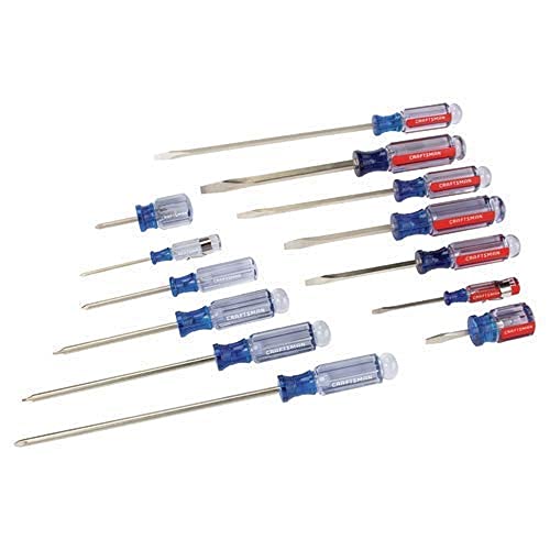 CRAFTSMAN Screwdriver Set, Slotted & Phillips, 14Piece (CMHT65045) - size: Pack of 1