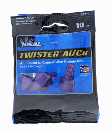 Ideal Electrical Twister Al/Cu Wire Connector, 30-1765S, Bag of 10