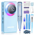 SAVILAND Professional Electric Nail Drill Kit 50000RPM for Acrylic Nails - color: A-blue