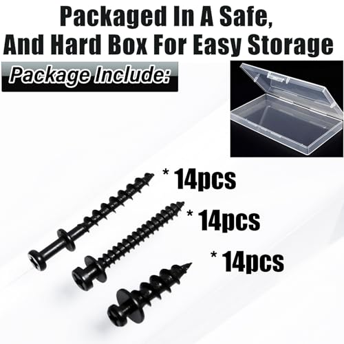laffeya Bear Claw Picture Hangers, Multi-Purpose Double-Headed Screws - style: Black Three Size
