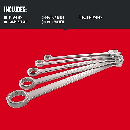 CRAFTSMAN Wrench Set, SAE, Jumbo, 5-Piece (CMMT12054) - style: 5 Piece SAE
