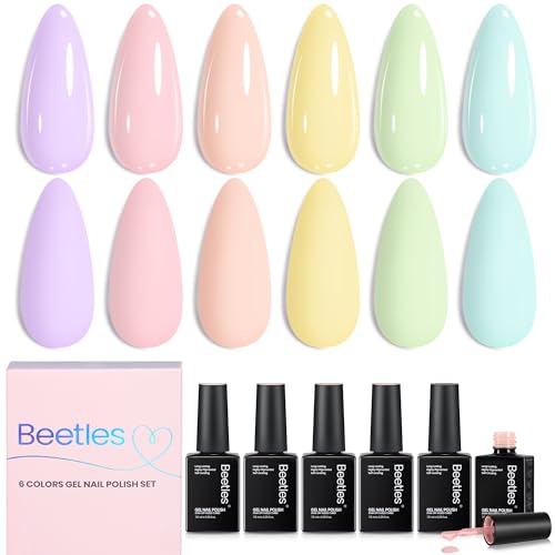 Beetles Pastel Gel Polish Set - Afternoon Desserts Collection - color: Afternoon Desserts