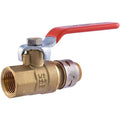 SharkBite Max 1/2 Inch x 1/2 Inch Ball Valve with FNPT Connector, Push to Connect Brass Plumbing Fitting, PEX Pipe, Copper, CPVC, PE-RT, HDPE, UR22182A - size: 1/2 in. PTC x 1/2 in. FNPT, style: SharkBite Max