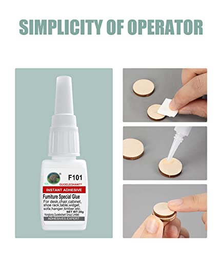 Wood Glue for Furniture, Professional Furniture Repair Glue, for All Kinds of Wood Furniture, Metal Furniture, Plastic Furniture, Stone Products, Ceramic Products Repair and bonding.（20g/Clear）
