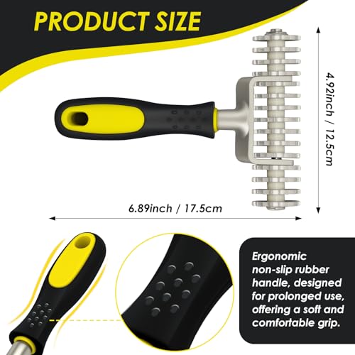 Carpet Seam Roller Tool - Ergonomic Non-Slip Handle for Easy Use, Hot Melt Tape Roller for Loop Pile Carpets, Lightweight Design for Home and Commercial Applications - size: Single Roller Only