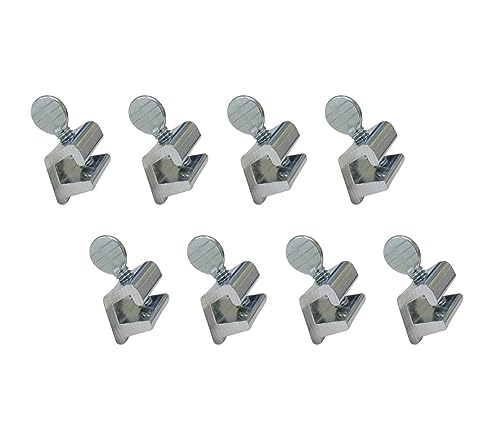 QCAA Single Small Sliding Window Security Lock, Aluminum, Silver, 8 Pack, Made in Taiwan - color: Silver(1/8"), size: 8pack