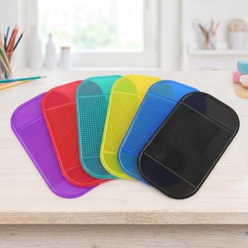 7 Pack Diamond Painting Sticky Mats, Anti Slip Gel Pads for Diamond Art Tools and Trays, Reusable Sticky Holder Pads for 5D Diamond Painting Kits, Craft Accessories for Adults