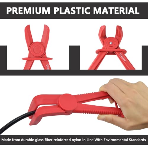 6-Piece Plastic Hose Pinch Off Pliers, Straight & 90° Angled