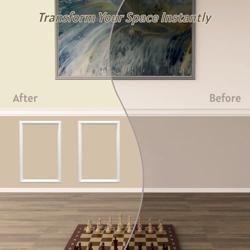 Peel and Stick Wall Molding Set, 2 Frames, 16 x 20 Inch - size: 16" x 20"