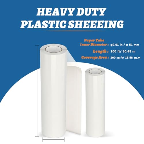 Carpet Protection Film 24" x 200' - Self Adhesive Floor Protector - size: 24"x200'