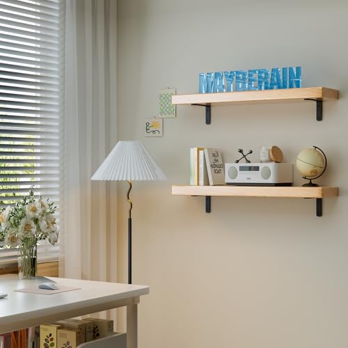 4Pack 5inch Shelf Brackets, Black Floating Shelf Bracket - size: 5inch, style: 4PCS