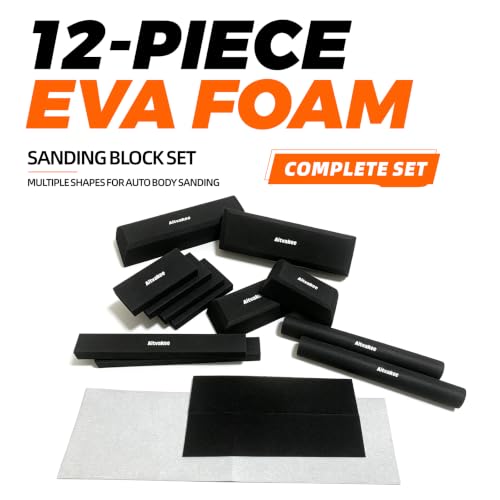 Sanding Blocks 12Pcs EVA Foam Wet Dry Sponge for Auto Wood
