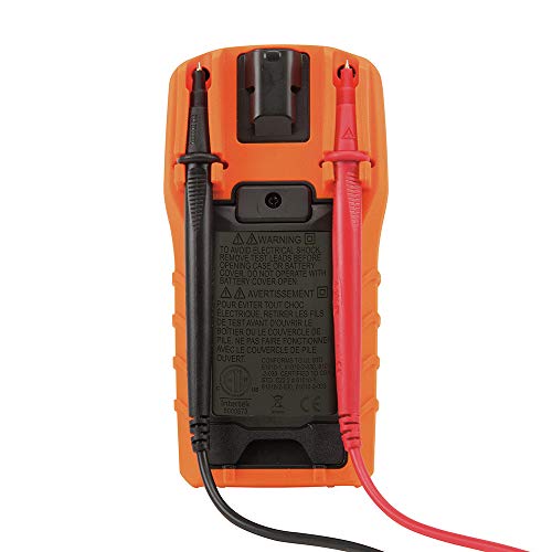 Klein Tools MM400 Multimeter, Digital Auto Ranging, AC/DC Voltage, Current, Capacitance, Frequency, Duty-Cycle, Diode, Continuity, Temp 600V