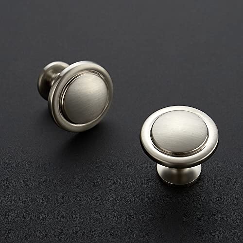 Ravinte Brushed Nickel Cabinet Knobs Zinc Drawer Knobs, 1-1/4 Inch, 30 Pack - color: Brushed Nickel