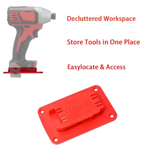 8 Pcs Universal Tool Holders Wall Mount Compatible with M18 18V tools,Also Compatible with Dewalt 12V and 20V Tools(with screws)