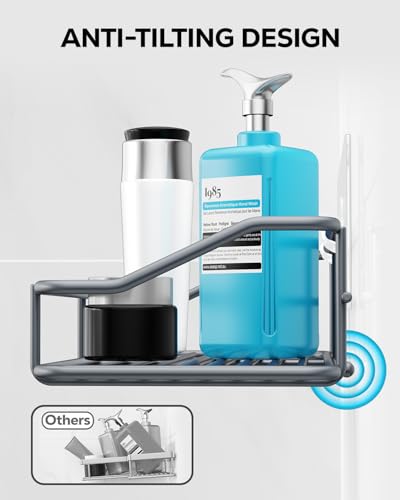 Nieifi Shower Caddy Adhesive, Shower Shelves, Shampoo Holder for Bathroom - color: Grey, size: 2 Pack