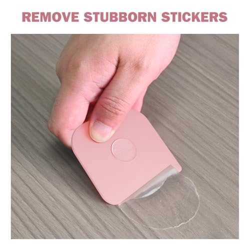 Pan Scraper, 10 Pcs Pot Scraper Plastic, Pot Scraper Non Scratch for Cast Iron, Pot and Pan Cleaning, Sturdy Scraper Kitchen Tool，Pink - color: Pink, size: 10 Pcs