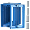 ABS 1/2 Inch Outlet Box Extender, Single Gang, Blue, 5 Pack - color: Blue, size: 5 PC