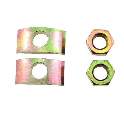 6 Sets Solid Half Moon Three in One Connector Large Countertop Combination Furniture Bolt Nut Hardware Table Bed Frame Stair Linkage (8x100mm Bolt, 26x14 Washer, M8 nut, Thread Pitch 1.25) - size: 8X100mm
