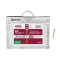 GRK Fasteners R4#9 x 2-1/2 Inch, Multi-Purpose Framing Screws, 2900 PCS, Rust Resistant Climatek Coating, Outdoor Fencing and Deck Screws, Fast Bite Tip, Star Drive Recess, Gold - size: #9x2-1/2" 2900 count