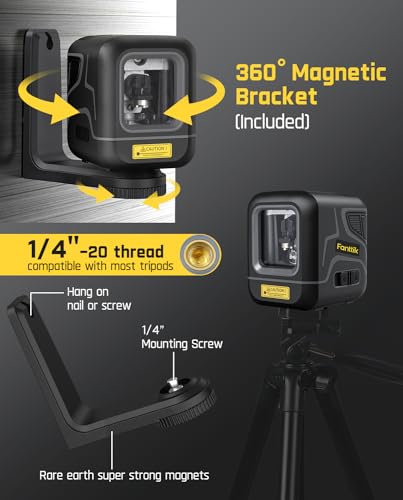 Fanttik D2 Pocket Green Laser Level for Picture Hanging and Home DIY