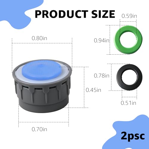 Sigely 116711 Faucet Aerator Insert, 1.5 GPM Water Saving Flow Restrictor