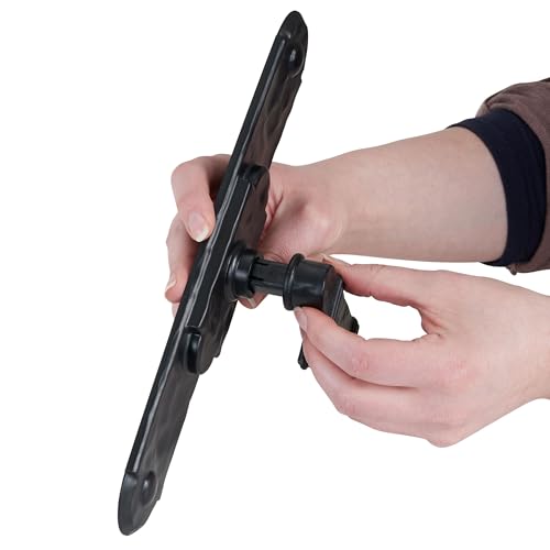 Household Essentials Black Hinge IT Premium Carriage House Lever Handle & Hinge 6 Piece Garage Door Magnet - size: Pack of 1, style: Premium Hinges with Lever