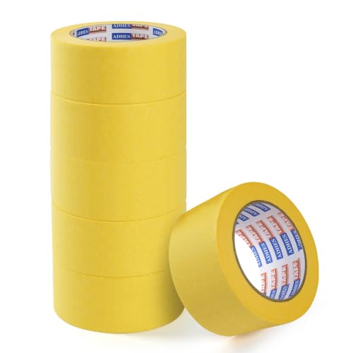 ADHES Yellow Masking Tape Painter Tape 50mm x 50m - size: 36mm x 50m