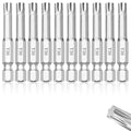 NAUIX 10Pcs T30 Torx Bit Set (2" Long), Magnetic Star 6 Point - style: T30