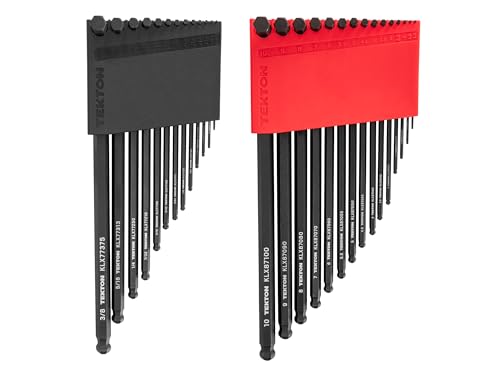 TEKTON Short Arm Ball End Hex L-Key Set, 28-Piece | KLX91312 - size: 28-Piece (1.27-10 mm)