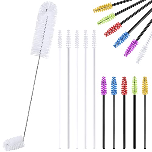 Hummingbird Feeder Cleaning Brush, 19 Pieces 3 Size, White - color: White