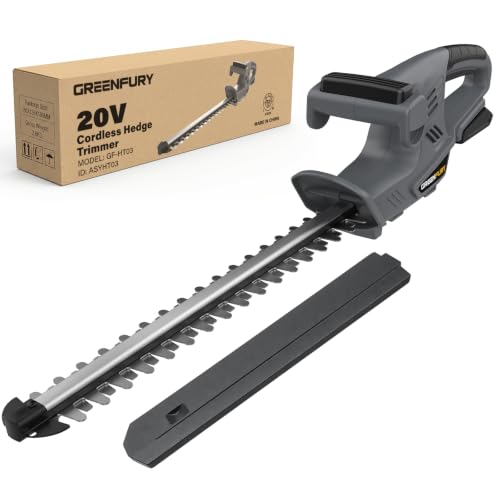 Cordless Hedge Trimmer Compatible with Dewalt 20V MAX Battery (Tool Only) - color: Black+Gray