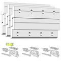 Z Clips 4" 3 Pack - French Cleat Picture Hanger Heavy Duty - Wall Mirror Mounting Bracket - Flush Mount Hanging Kit for Shelf, Painting, Frames, Cabinet, Soundbar, Whiteboard or Headboard - 50 lb - size: 4" 3 Pairs, style: Thick