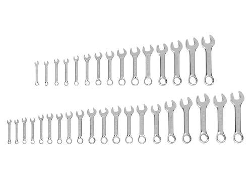 TEKTON Stubby Combination Wrench Set, 34-Piece | WCB90413 - color: Stubby, Tool Only, size: 34-Piece (1/4 - 1 in., 6 - 24 mm)